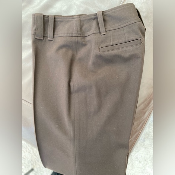 Ann Taylor Loft Brown-Straight Wide Leg Trousers-“Ann”-Size 4. Sewn in pockets. - Picture 7 of 7